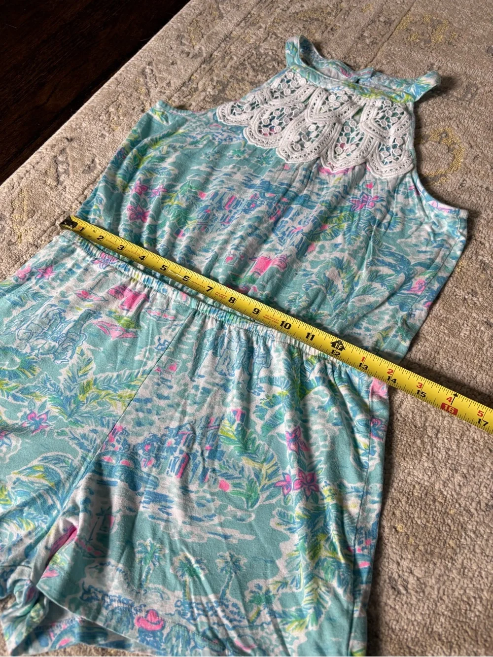 Lilly Pulitzer Big Girls Romper XL 12-14